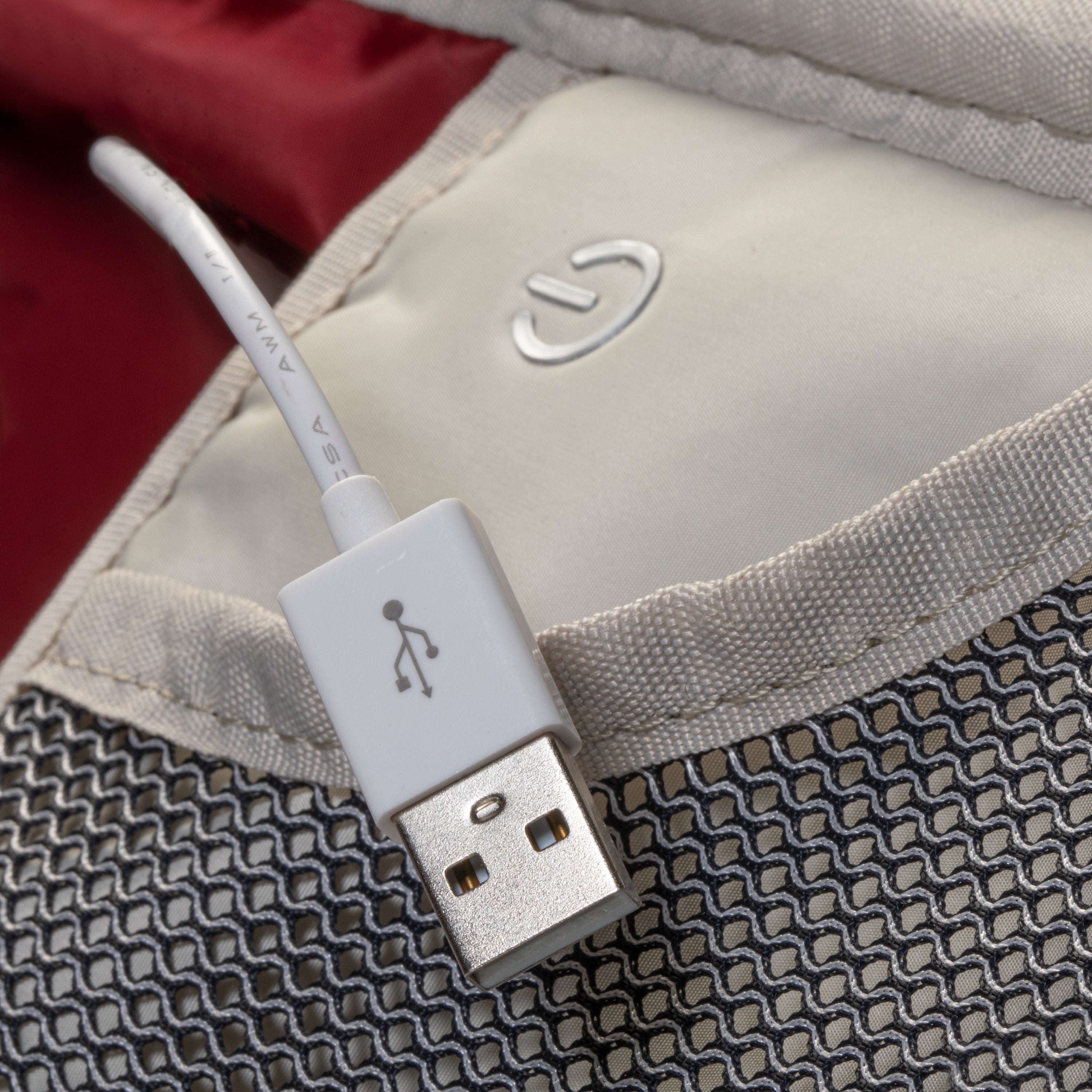 Protected USB port for tech charging