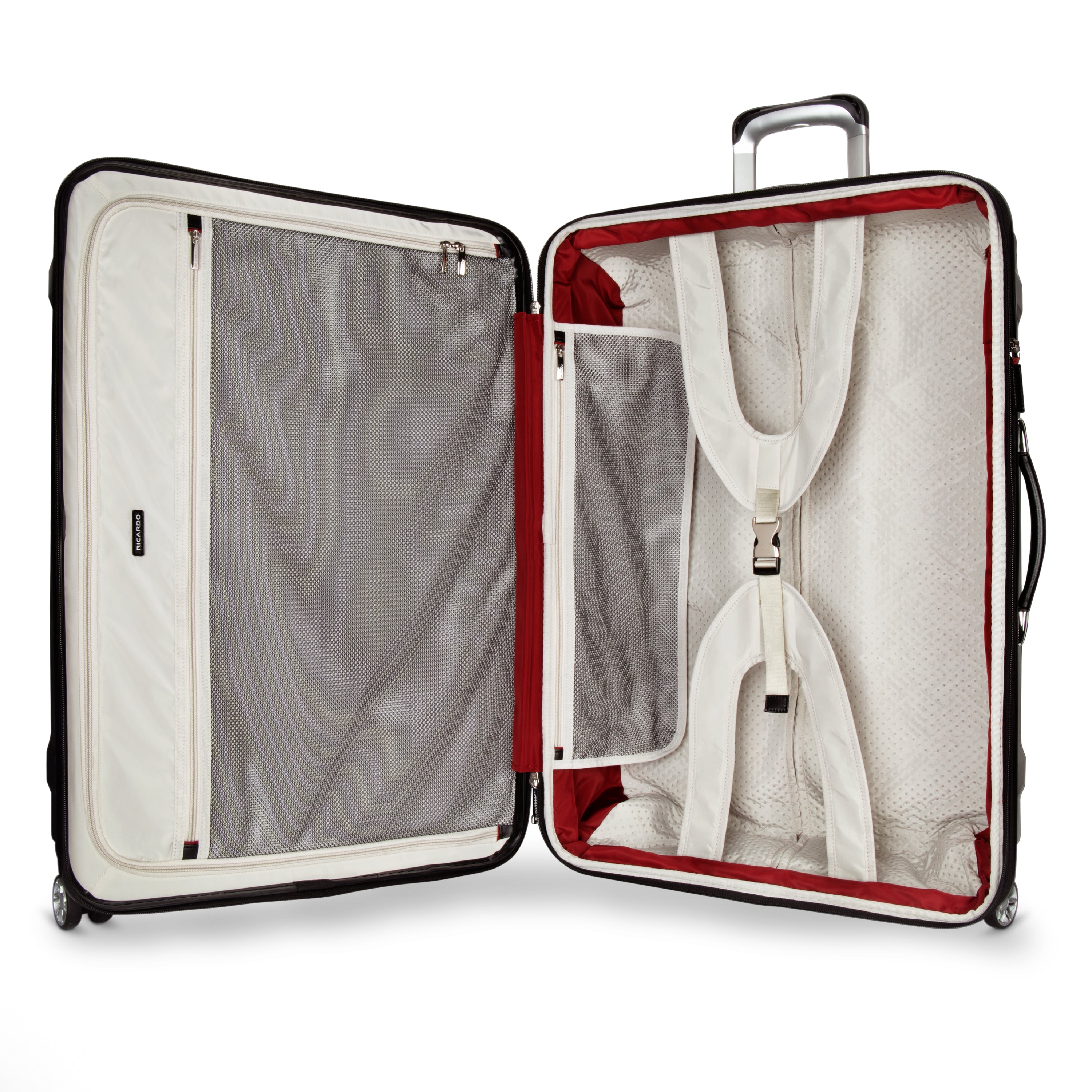 Secondary packing compartment with zippered divider