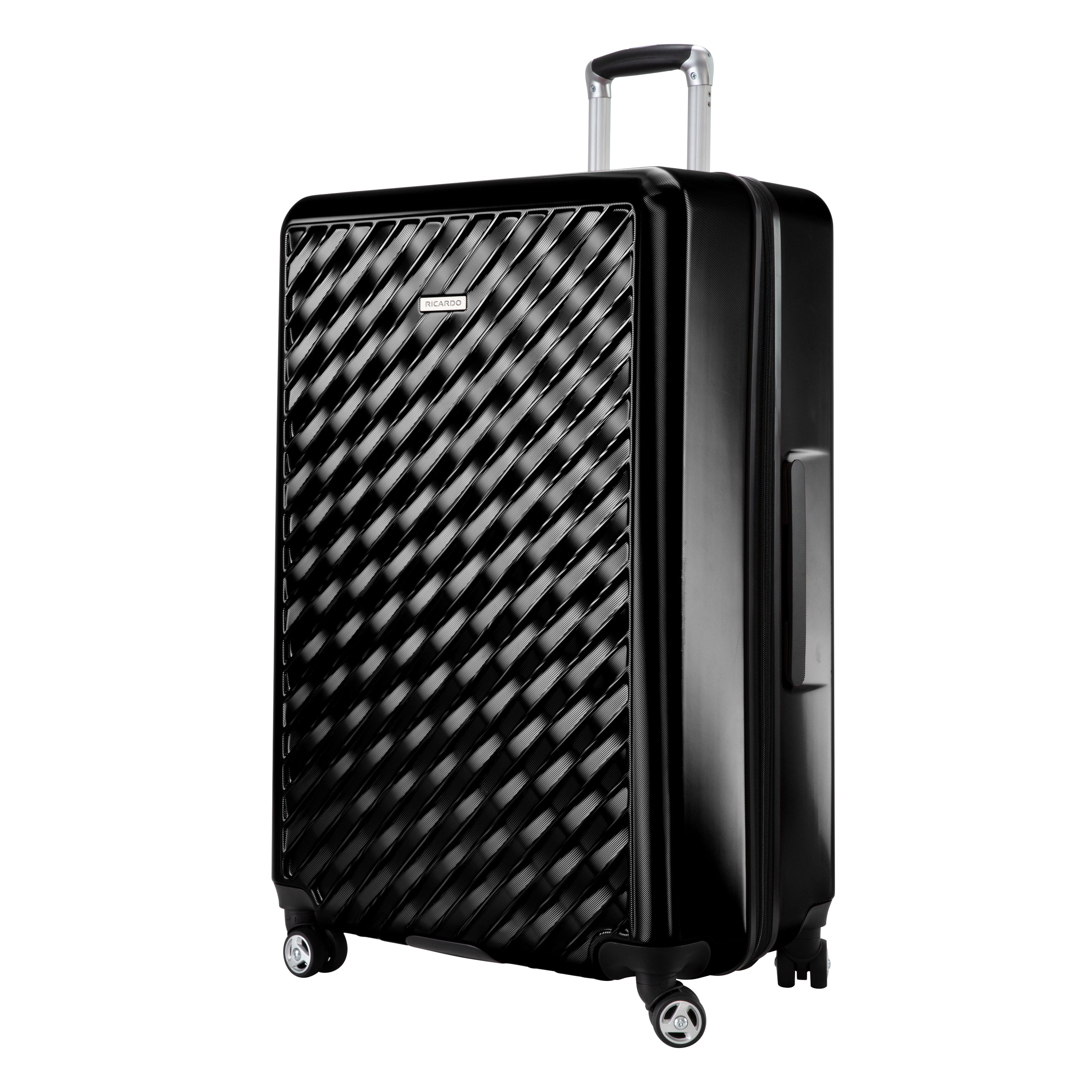Melrose 78cm Hardside Check-In Expandable Spinner - Black