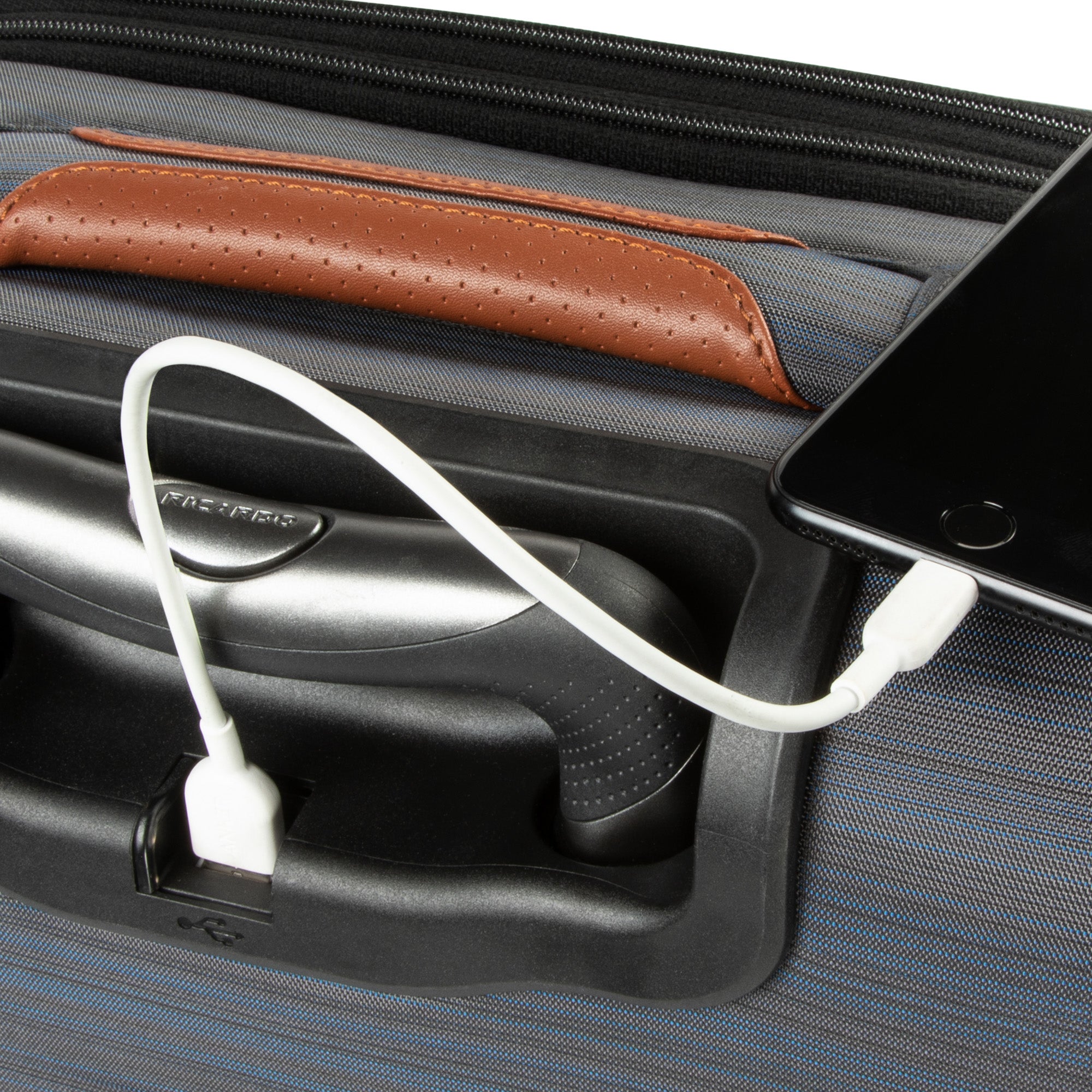 Integrated USB port for tech charging