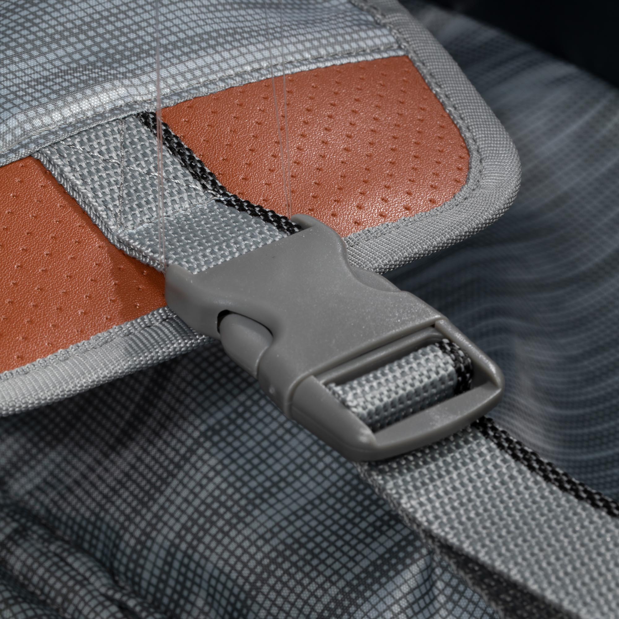 Adjustable compression straps to secure packed items