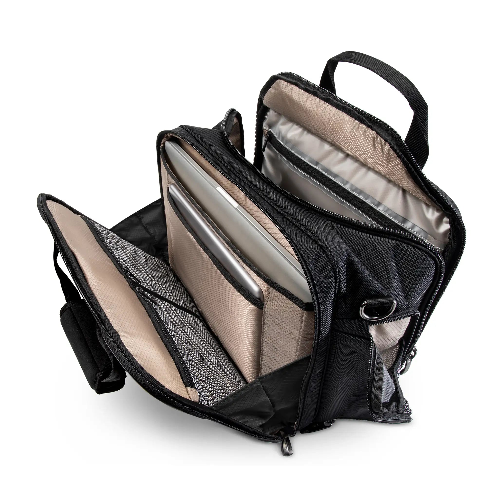 Interior of boarding bag